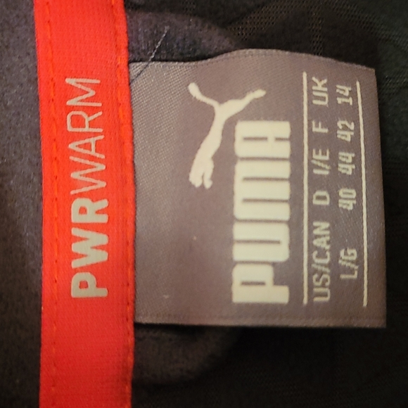Puma, Long Sleeve, Full Zip, Quilted Interior Jacket, Dark Grey, Size L - Picture 4 of 4